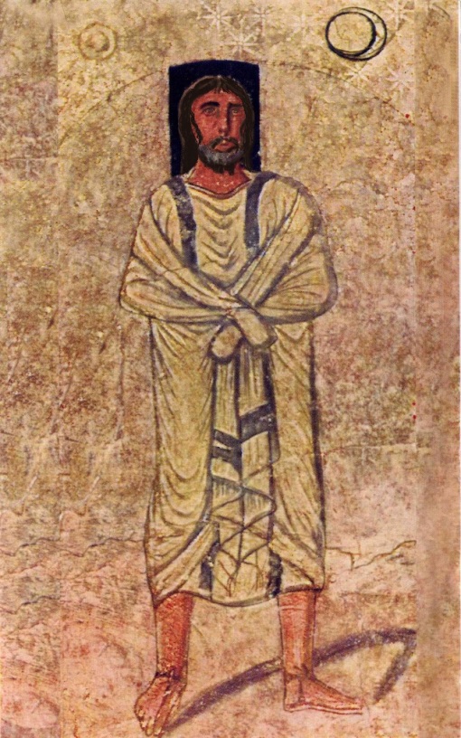 Isus  Dura_Europos_fresco_holy_man 2